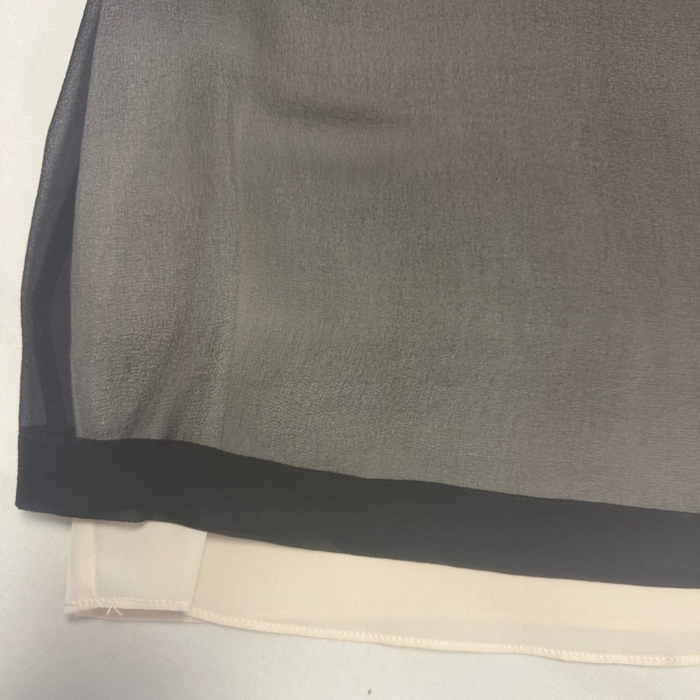 TIBI Black Sheer Blouse NWOT - Picture 10 of 11